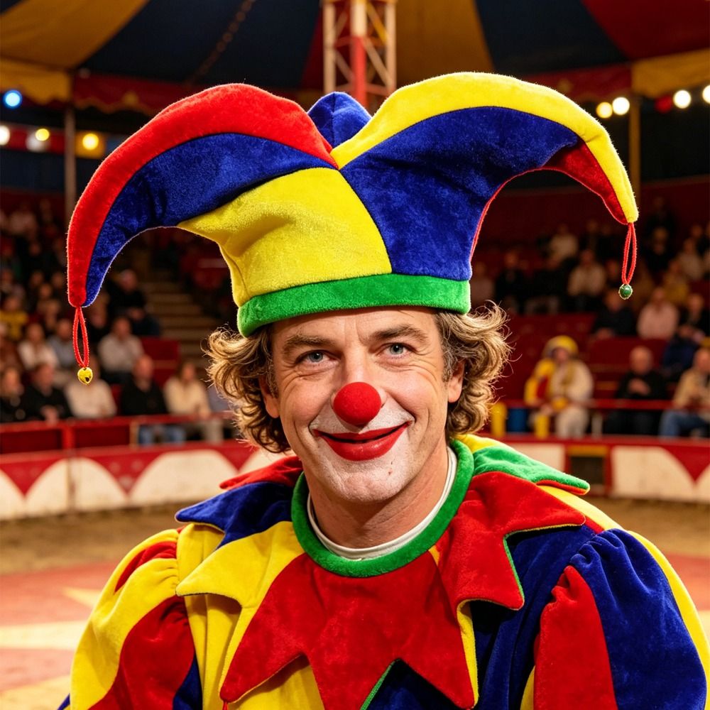 Free Cosplay Prop Patterns - Chapeau de Clown Multicolore à Trois