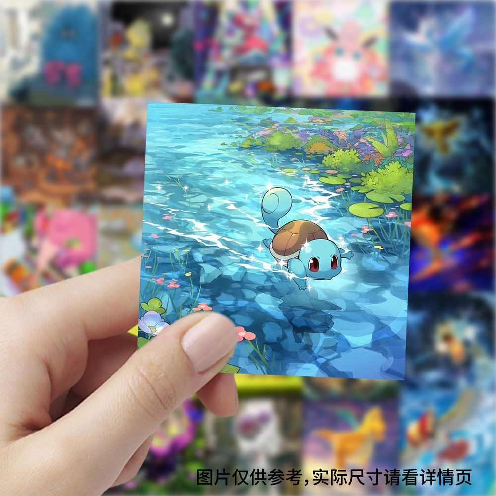 Cosplay Prop Diy - Autocollants carrés pour cartes Pokémon, 177