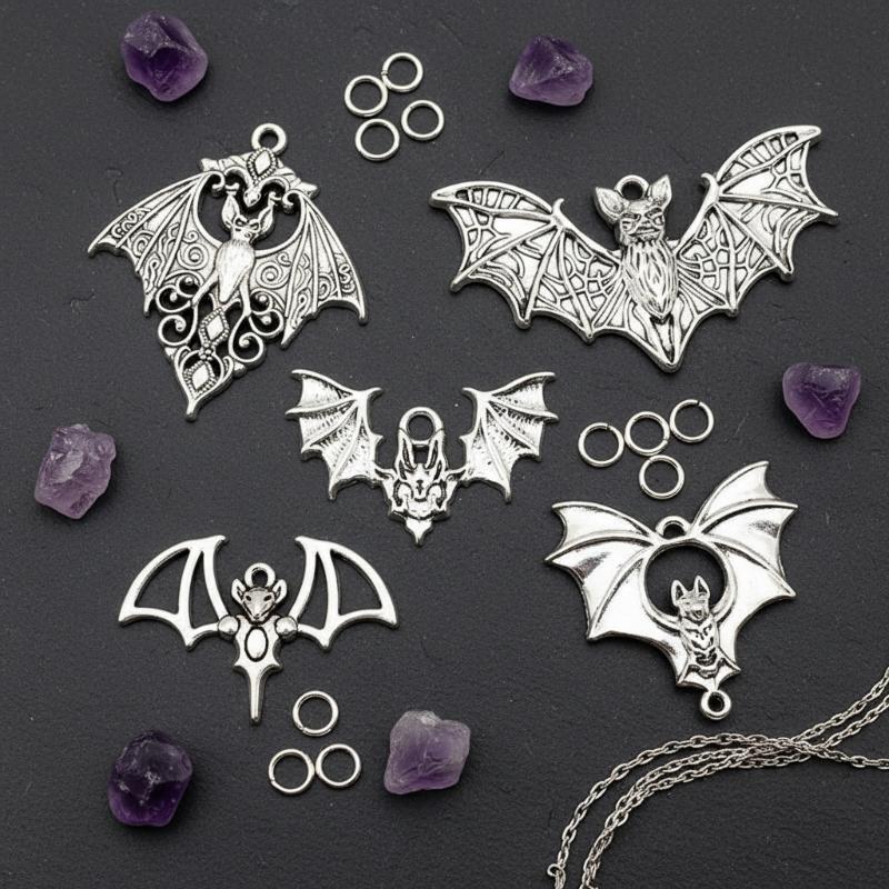 Cosplay Bat Prop - # Breloques gothiques en forme de