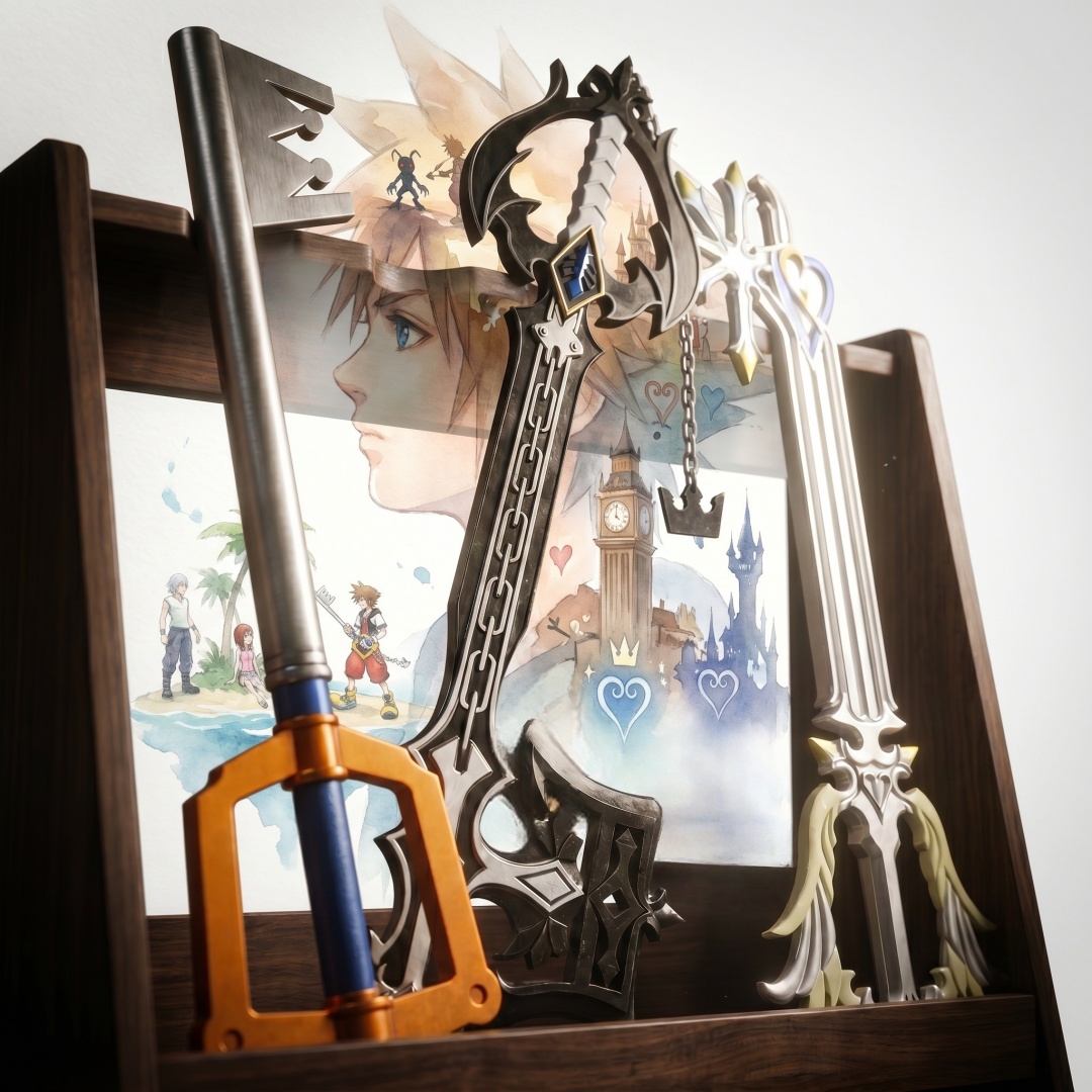 Cosplay Prop Foam - Épée Katana Sora Keyblade de Kingdom